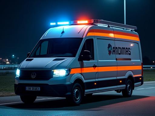 Ardamas mobile service van at night